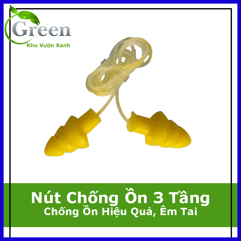 1 cặp nút bịt tai chống ồn 3 tầng mềm dẻo, chống ồn hiệu quả