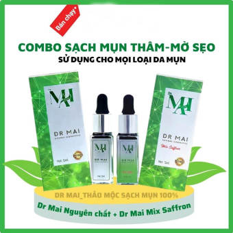 Serum sạch mụn Dr Mai chiết xuất 100% từ thiên nhiên, giúp đánh bay mụn sạch thâm