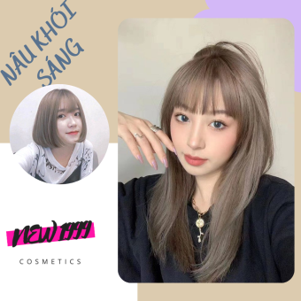 Thuốc nhuộm tóc màu NÂU KHÓI SÁNG thuốc nhuộm tóc tại nhà