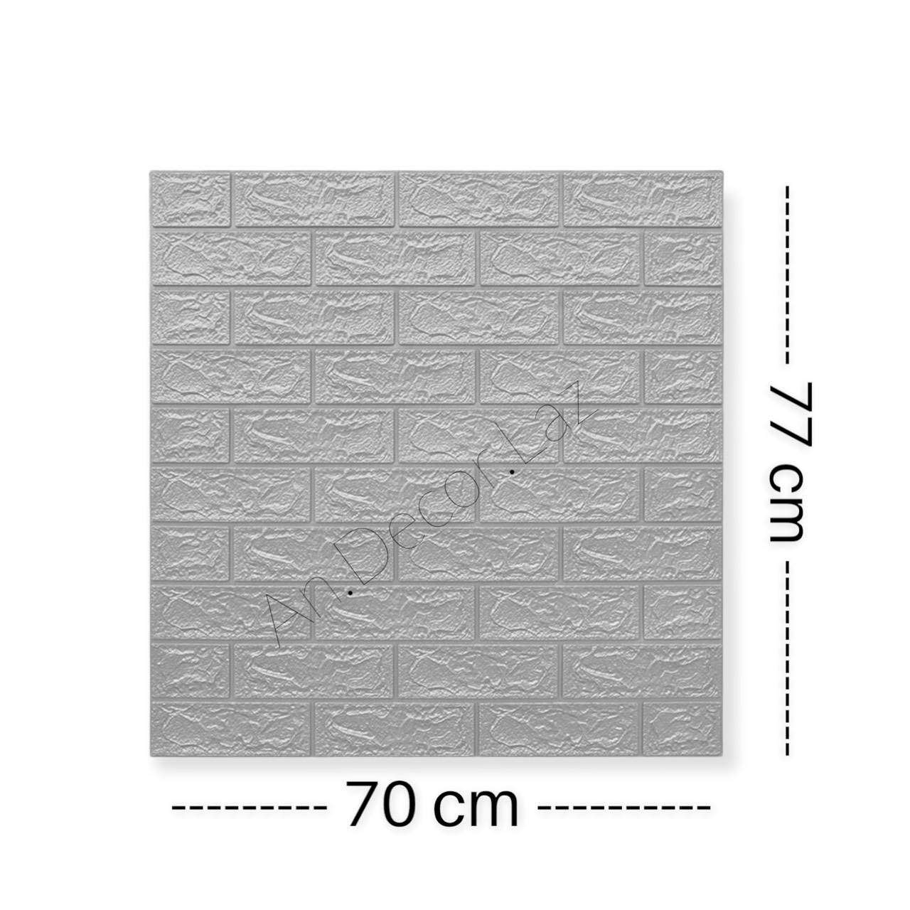 Tấm xốp dán tường giả gạch 3d, kích thước lớn 70x77 cm, có sẵn keo ở mặt sau dễ dàng thi công