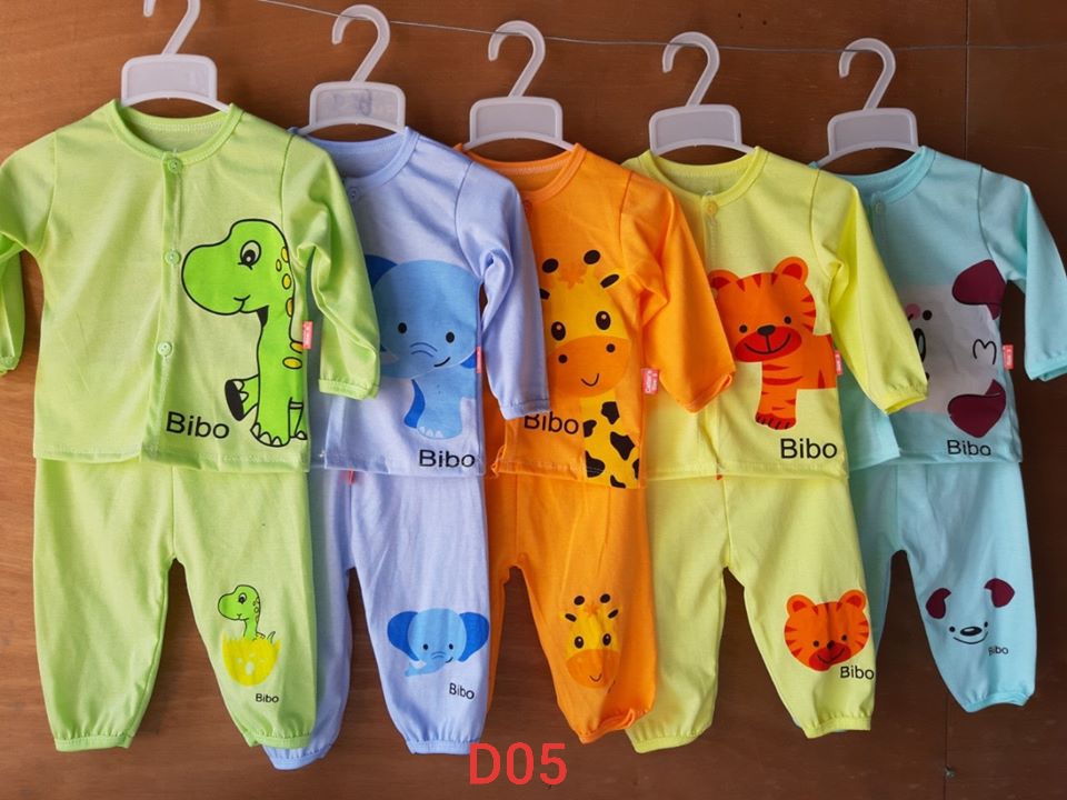 Combo 5 bộ tay dài quần dài cho bé sơ sinh đến 2 tuổi
