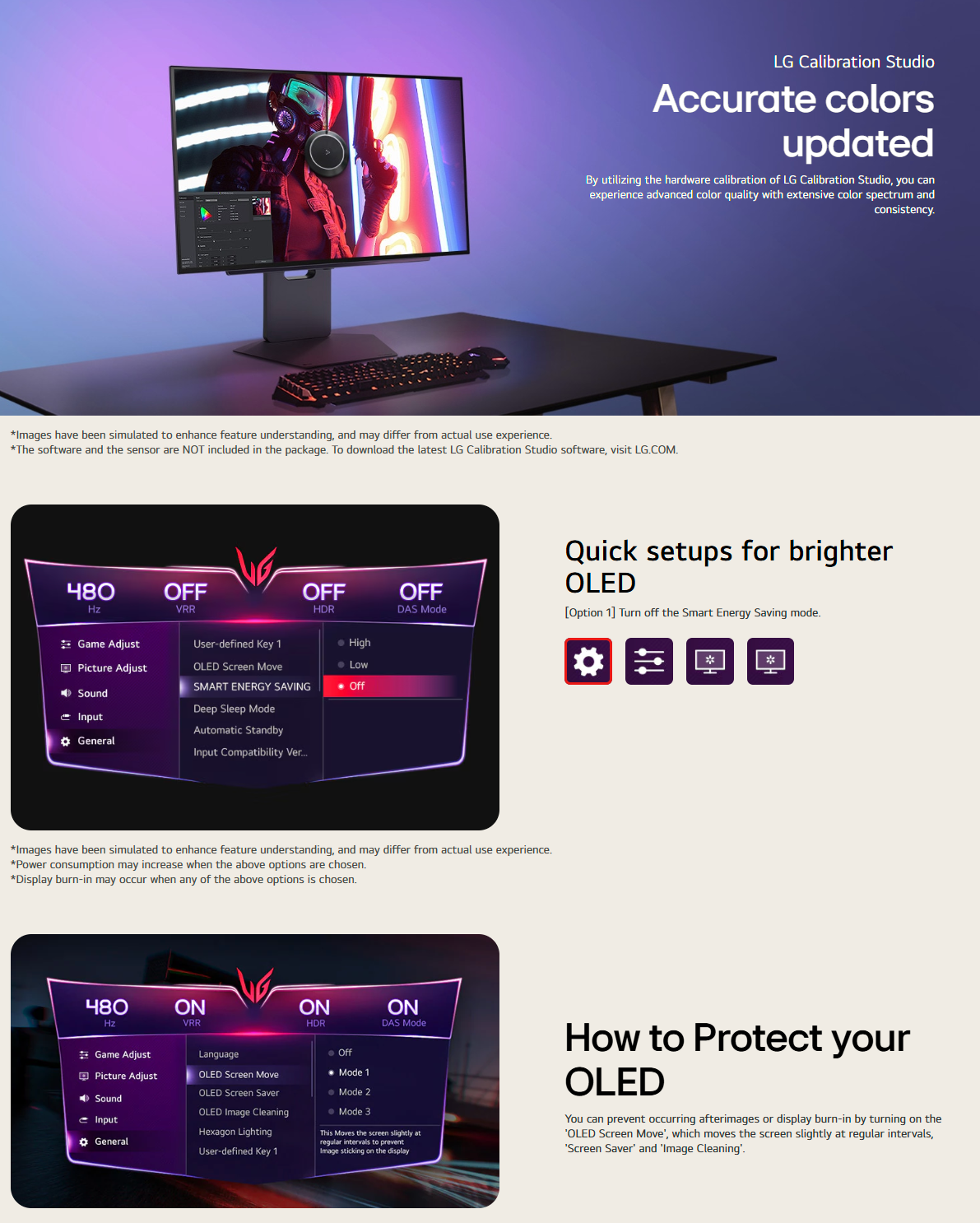 LG UltraGear 27GX790A | 27" QHD | OLED | 0.03ms (GtG) | 480Hz | NVIDIA G-SYNC | Gaming Monitor (27GX790A-B) · v2