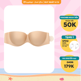 Áo quây Just Bra có gọng, nâng ngực tặng kèm dây lưng trong suốt AB11C