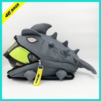 Balo khủng long vải lưới màu xám