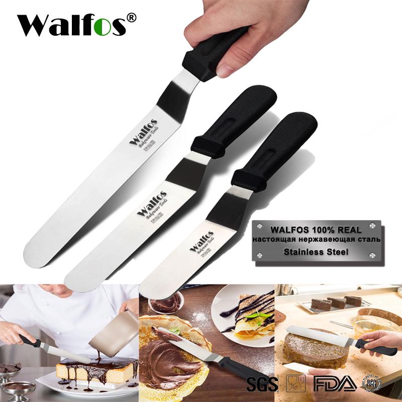 Stainless Steel Butter Cake Cream Blade Spatula Straight Bend Icing  Frosting Spreader Fondant Pastry Tool 
