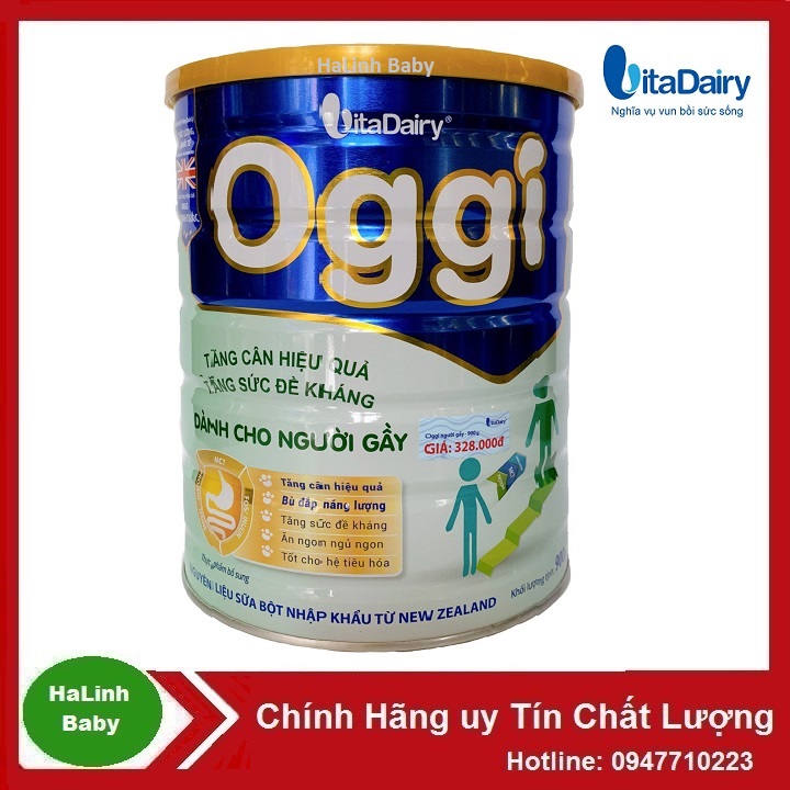 Sữa OGGI Tăng Cân Cho Người Gầy 900g HSD 20256