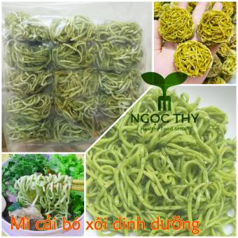 Mì rau cải bó xôi phơi khô truyền thống gói 500gr, ăn kiêng eatclean