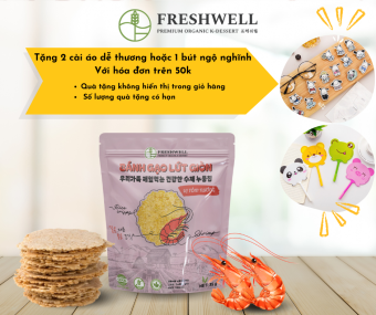 BÁNH GẠO LỨT GIÒN VỊ TÔM NƯỚNG FRESHWELL