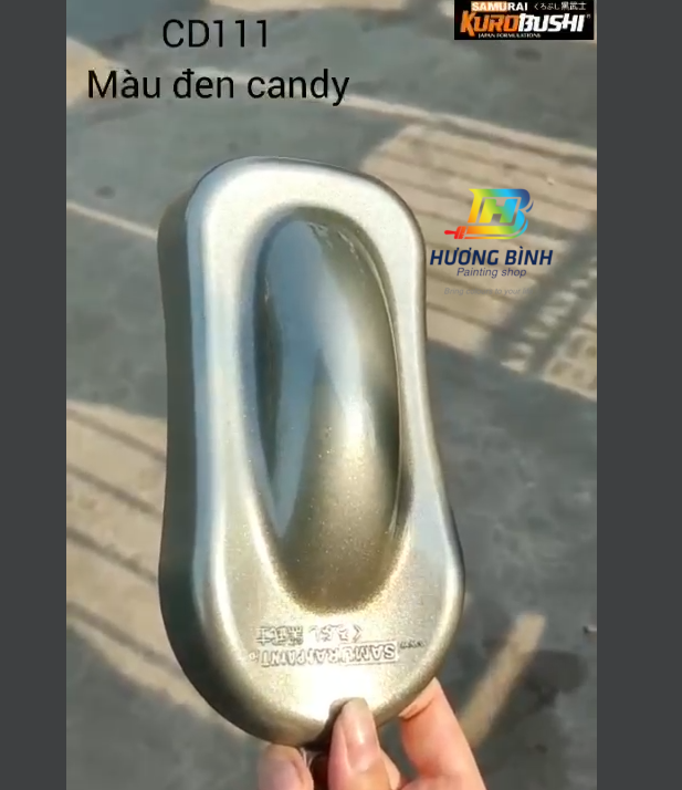 Sơn xịt samurai màu đen candy - cd111