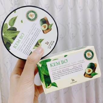 Kem dưỡng da toàn thân body bơ lá ORGANIC chính hãng- kem dưỡng trắng da toàn thân siêu mịn siêu trắng