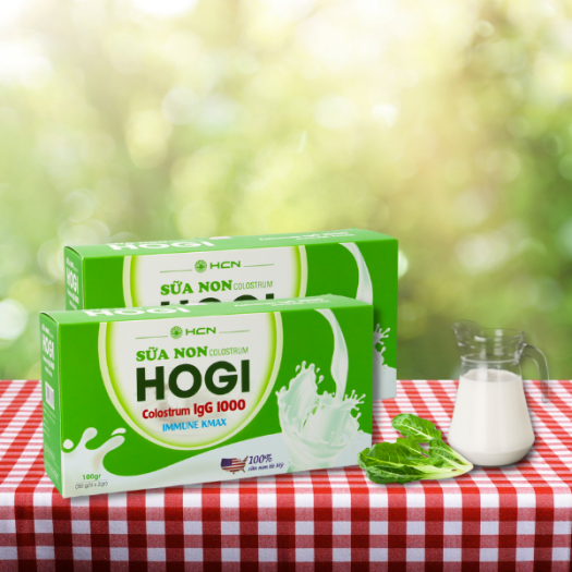 Sữa non Hogi 1 hộp 50 gói *2g giúp trẻ ăn ngon , ngủ ngon , tăng cường sức khỏe