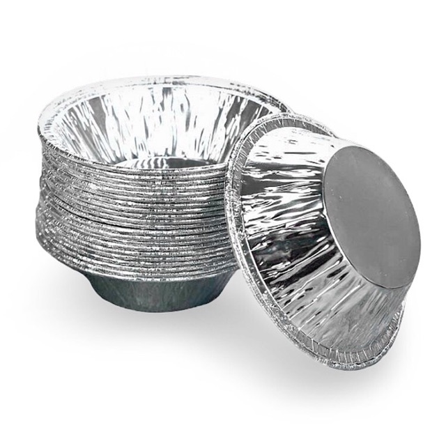 Lốc 250 Chén giấy bạc tart trứng 7cm