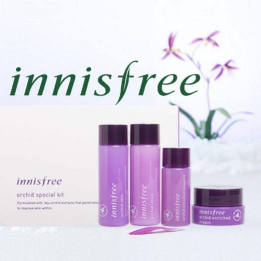 Bộ dưỡng trẻ hóa da Hoa Lan Tím Hàn Quốc  Innisfree Orchid Special Kit 4 Items