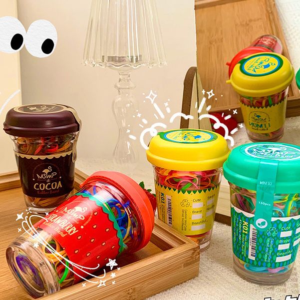 Hộp thun cột tóc hàn quốc siêu dễ thương
