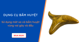 Dụng cụ bấm huyệt bằng gỗ kiểu thái - Chim Én
