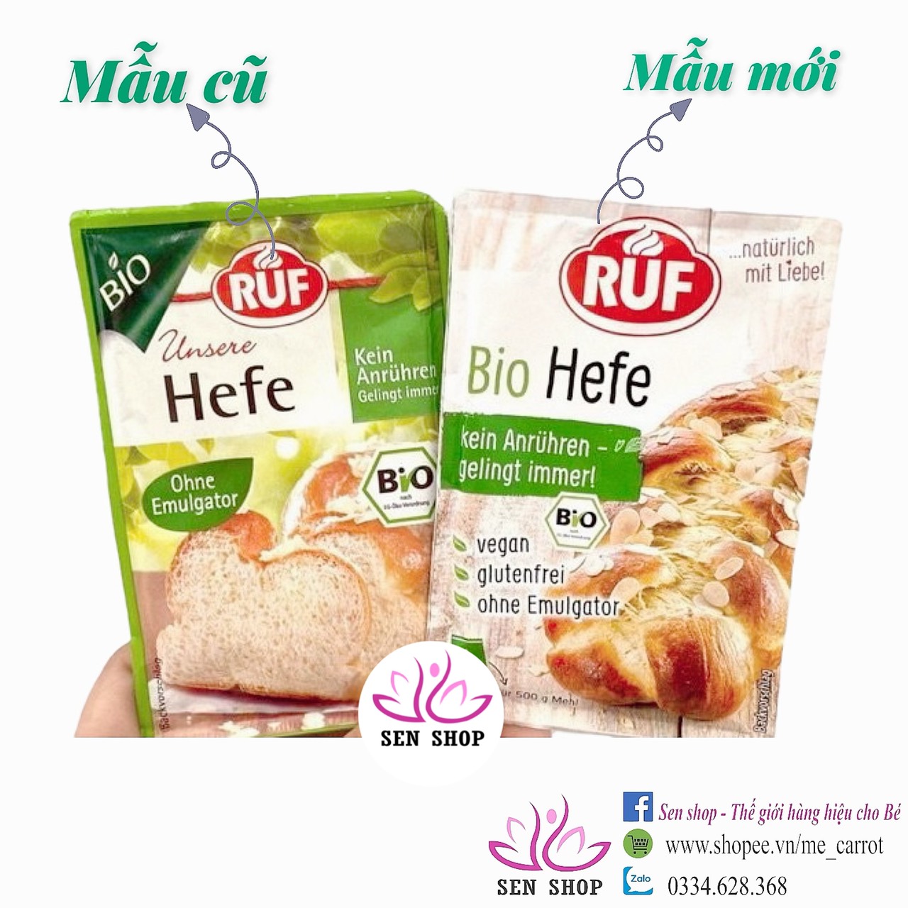 Men nở hữu cơ ruf - ruf bio hefe