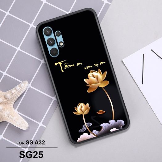 ┅┇  Ốp lưng kính cường lực Samsung A32 Ốp điện thoại cao cấp Son Store
