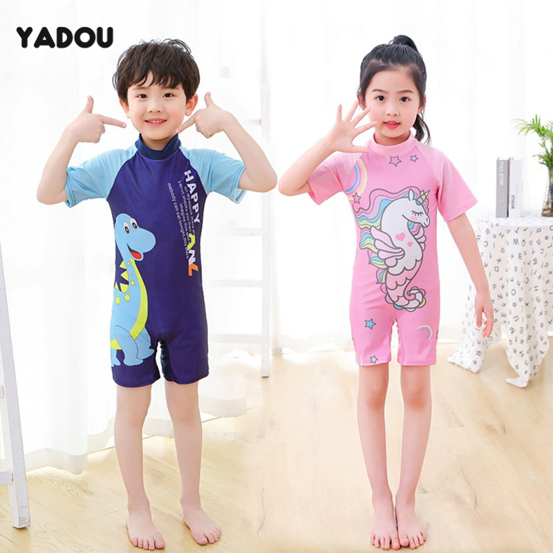 Yadou đồ bơi trẻ em hoạt hình đồ bơi bé trai và bé gái dễ thương đồ bơi trẻ em một mảnh nhỏ và vừa nhanh khô