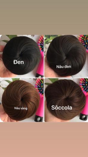 TÓC BÚI GIẢ,Búi Tóc Tròn Củ Tỏi, Tóc Búi Cao Nữ Sang Chảnh