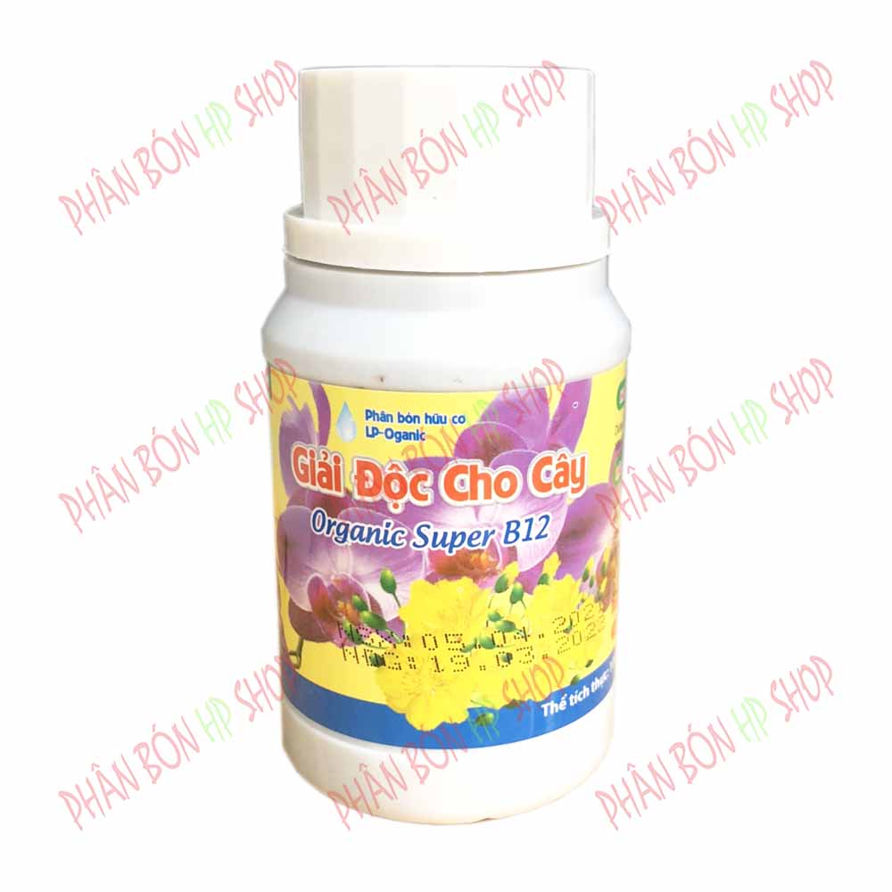 Phân Bón Hữu Cơ Giải Độc Cho Cây Organic Super B12 – Giải độc cho cây khi dùng phân thuốc quá liều, Giúp cây tái tạo tế bào mới.