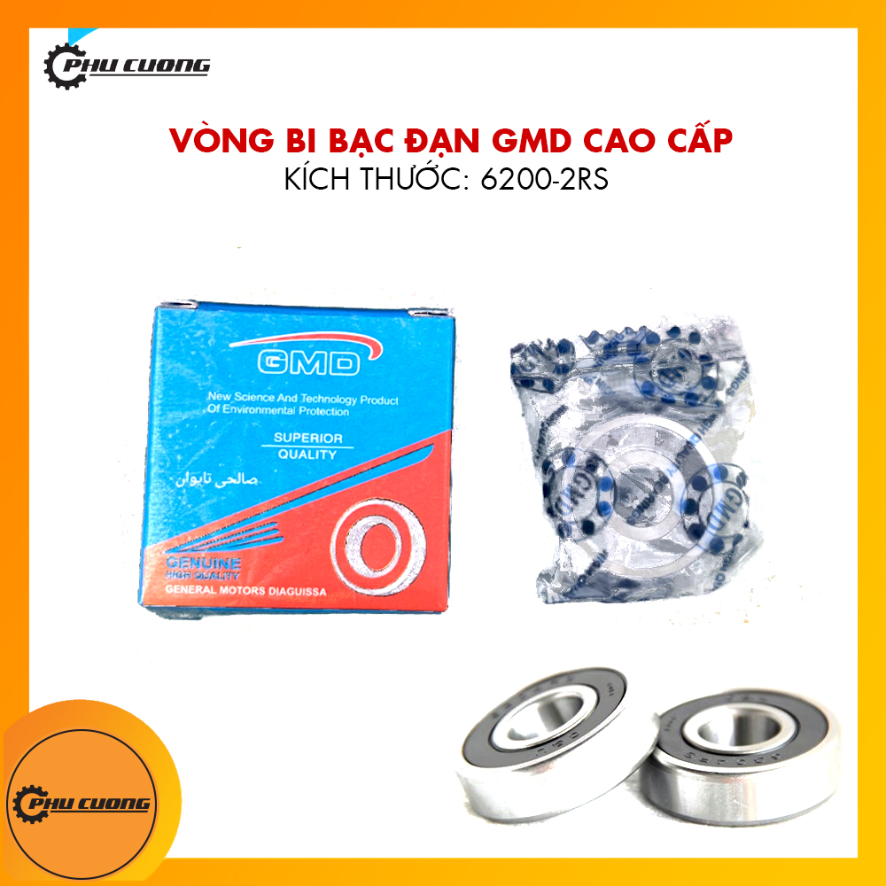 Vòng bi bạc đạn cao cấp - 6200-2rs