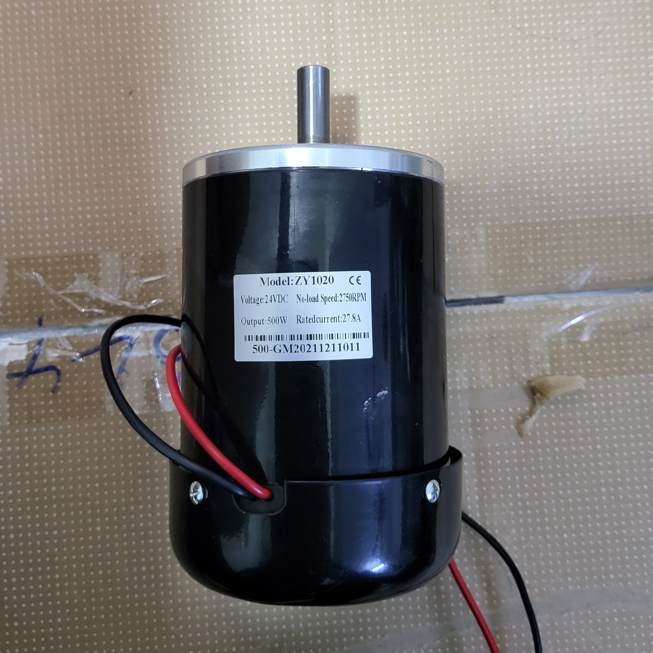 Motor dc 24v 500w có cánh làm mát motor