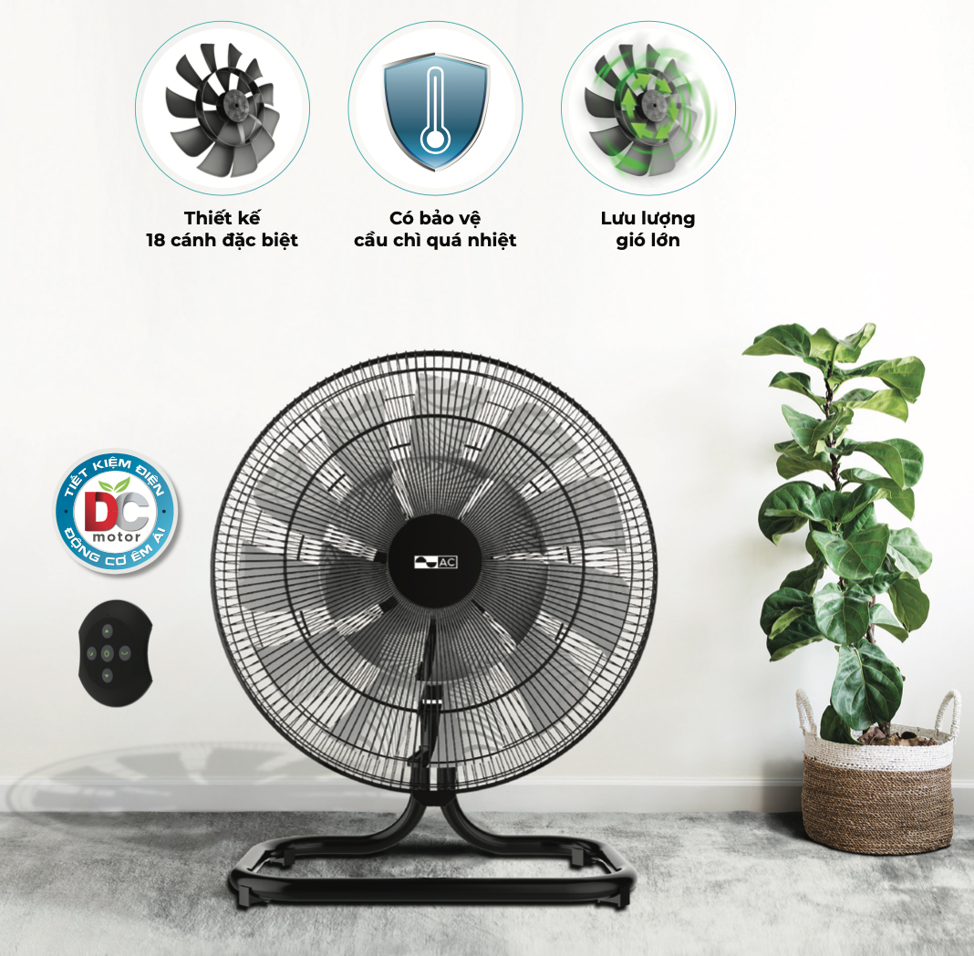 Quạt sàn chân quỳ AC AIF01D1818