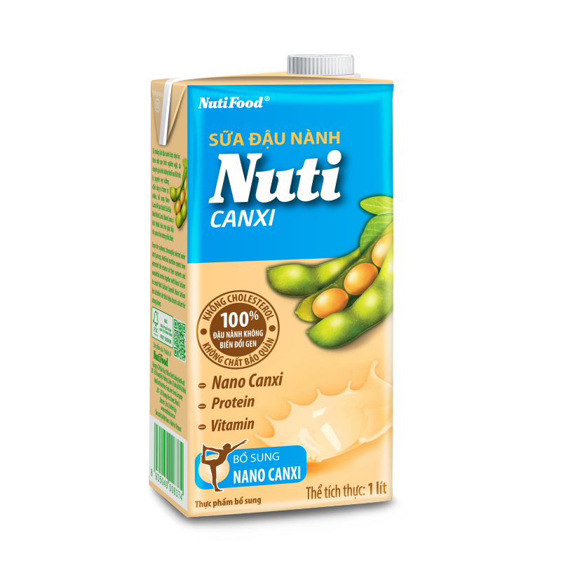 [ MIỄN PHÍ SHIP ĐƠN HÀNG 49K ] 01 Hộp Sữa Đậu Nành Nuti Canxi Hộp 1 Lít - Thương Hiệu NUTIFOOD - CIRINO