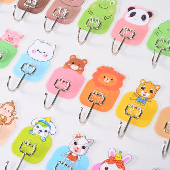 Combo 10 Móc Dán Tường Inox Hình Động Vật Dễ Thương Cute Treo Quần Áo, Đồ Dùng Đa Năng