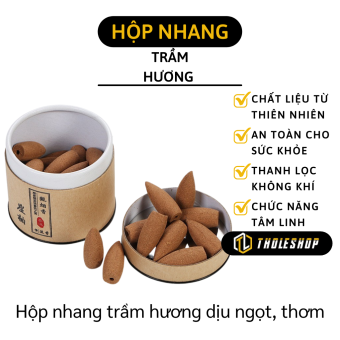 Hộp nhang trầm hương - Hộp nhang nụ trầm hương xông nhà, mùi hương thảo mộc đặc biệt nhẹ nhàng, giảm stress