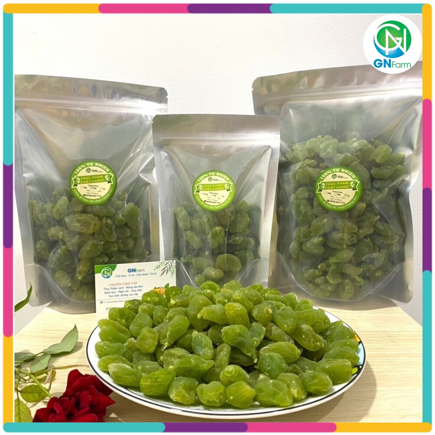 Mứt đào xanh giòn ngon ô mai đào chua ngọt đặc sản lào cai - túi 1kg