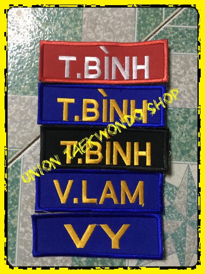Logo Cờ Bảng Tên Võ Phục x UnionTaekwondoSHOP
