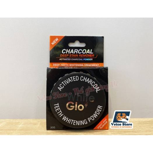 BỘT LÀM TRẮNG RĂNG THAN HOẠT TÍNH WHITE GLO 30G