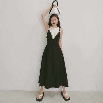 Đầm dây phối yếm LAMUSE thiết kế (Lady Dress)