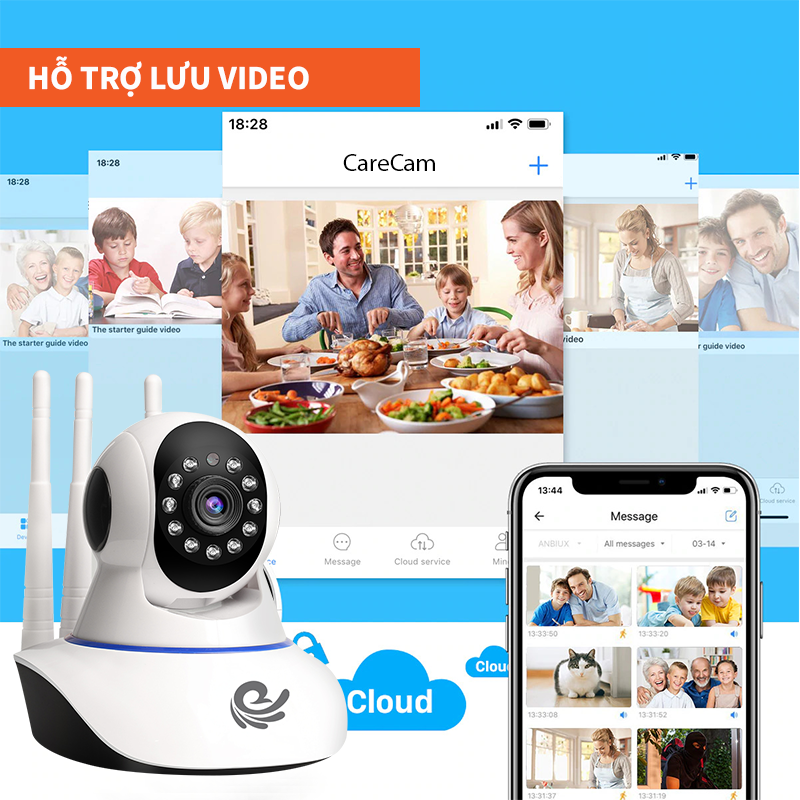 Camera WiFi IP VIET STAR trong nhà CC1021 2.0MP-Độ phân giả Full HD 1080P- Hồng Camera WiFi IP VIET STAR trong nhà CC1021 2.0MP-Độ phân giả Full HD 1080P- Hồng