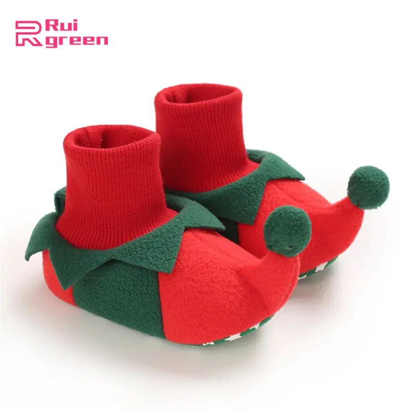 green baby shoes