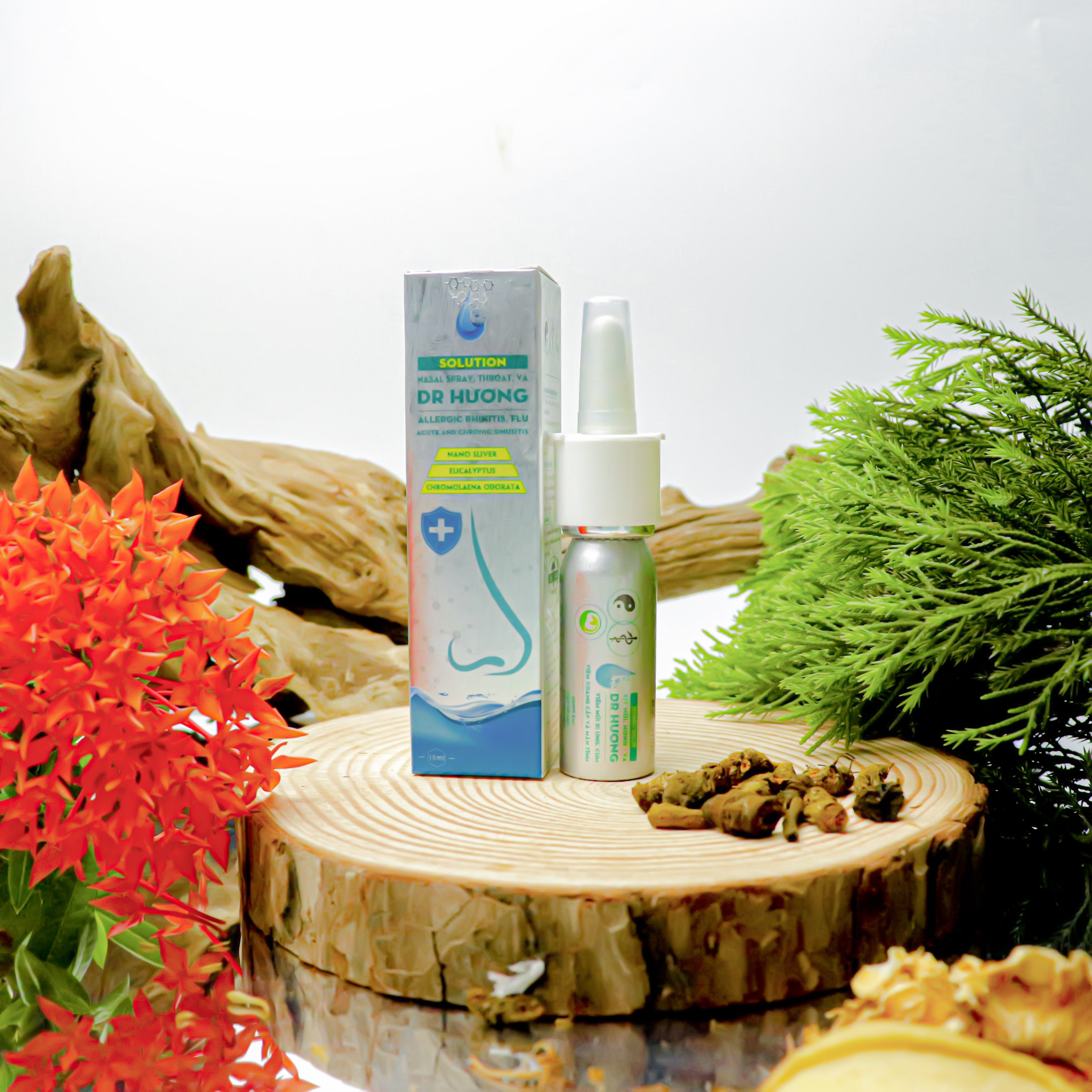 Dung dịch xịt mũi, họng, va dr hương thanh mộc hương