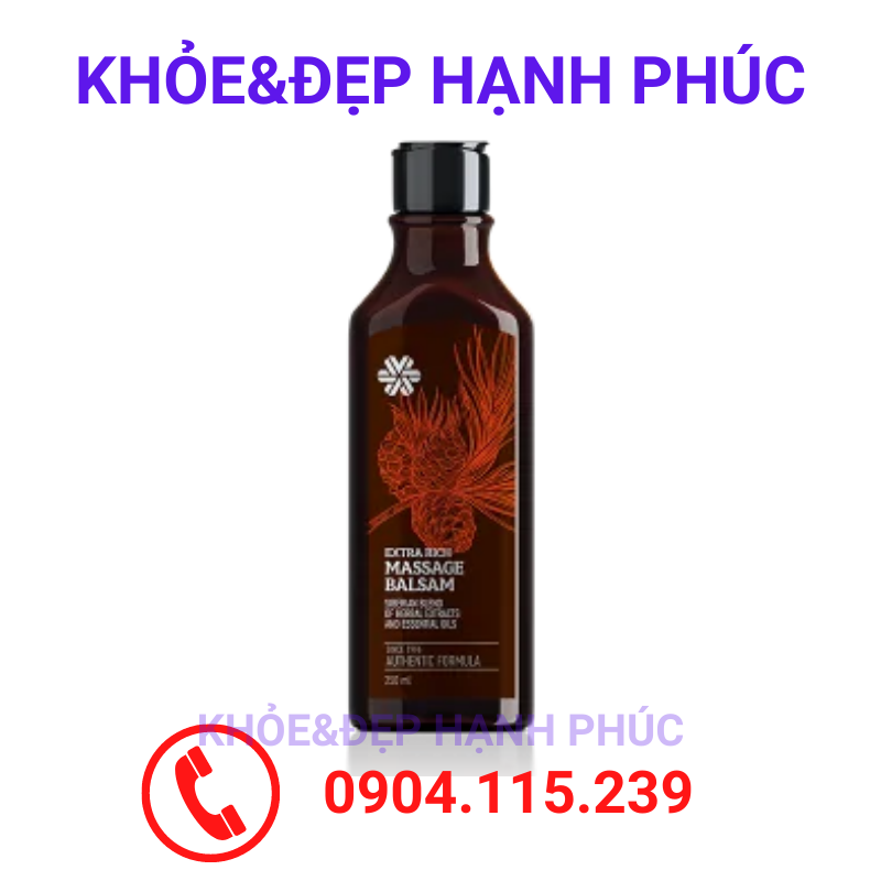 [Hoàn tiền 20%] [ Date T3/2024 ]  Dầu thơm Siberian Pure Herbs Collection Extra Rich Massage Balsam – 250ml/chai
