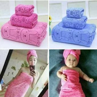 Set 3 khăn tắm thái lan mềm mịn cho gia đình - Bộ 3 khăn tắm Thái Lan