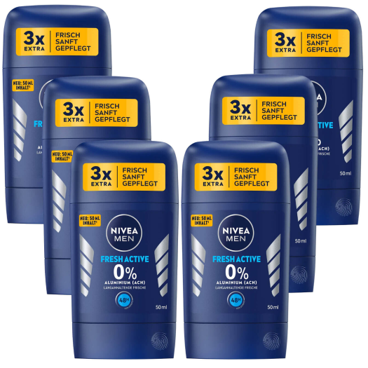 Sáp khử mùi nam Nivea Men FRESH ACTIVE 0% 48h (50ml) Sản xuất