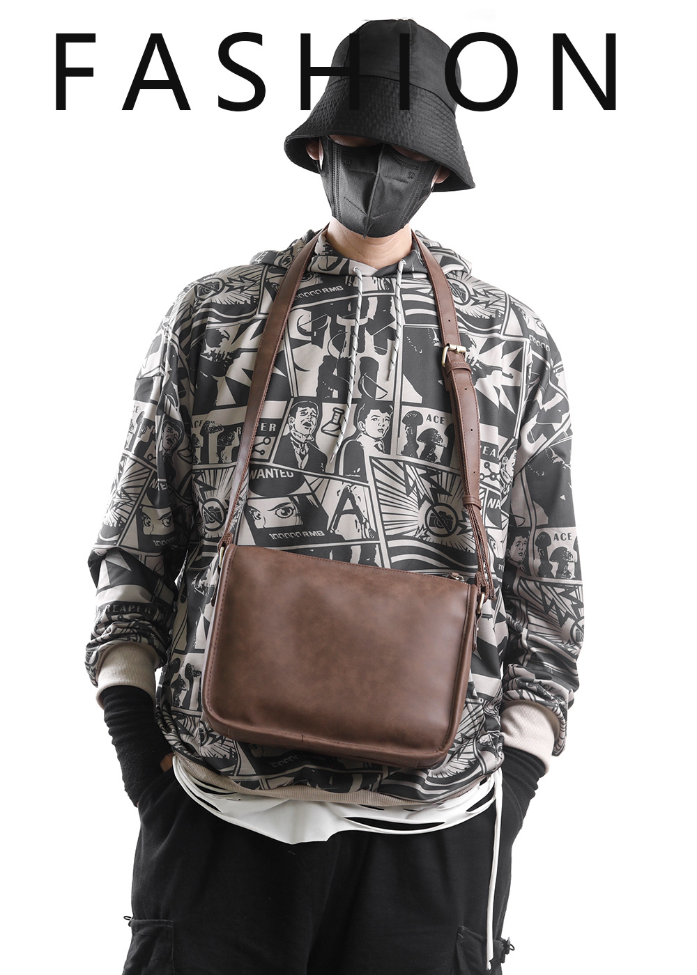 MV Bag Sling Bag Premium Quality Messenger Shoulder Crossbody Men Casual  Brown Beg Silang Sandang Pouch Lelaki Murah [L5191-GXD] Brown