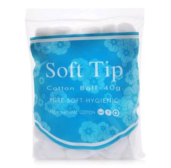 Bông gòn đút tai cho mẹ sau sinh Softtip - Bông viên tròn Soft tip, dùng trong y tế, nút nhét lỗ tai, trang điểm