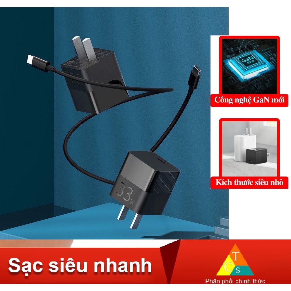 Củ sạc nhanh xiaomi zmi 33w gan charger mini - cốc sạc zmi gan 33w mini