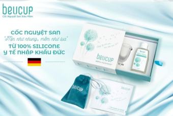 Cốc nguyệt san BEUCUP siêu mềm, chống rò rỉ cao