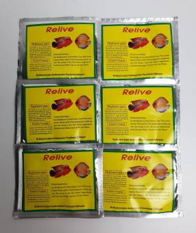 BỘT RELIVE XỬ LÝ SÌNH BỤNG PHÂN TRẮNG CHO CÁ CẢNH A120. LỦNG ĐẦU,SƯNG MỎ, LỞ MÌNH, ỈA PHÂN TRẮNG BIẾN ĂN CHO CÁ CẢNH.