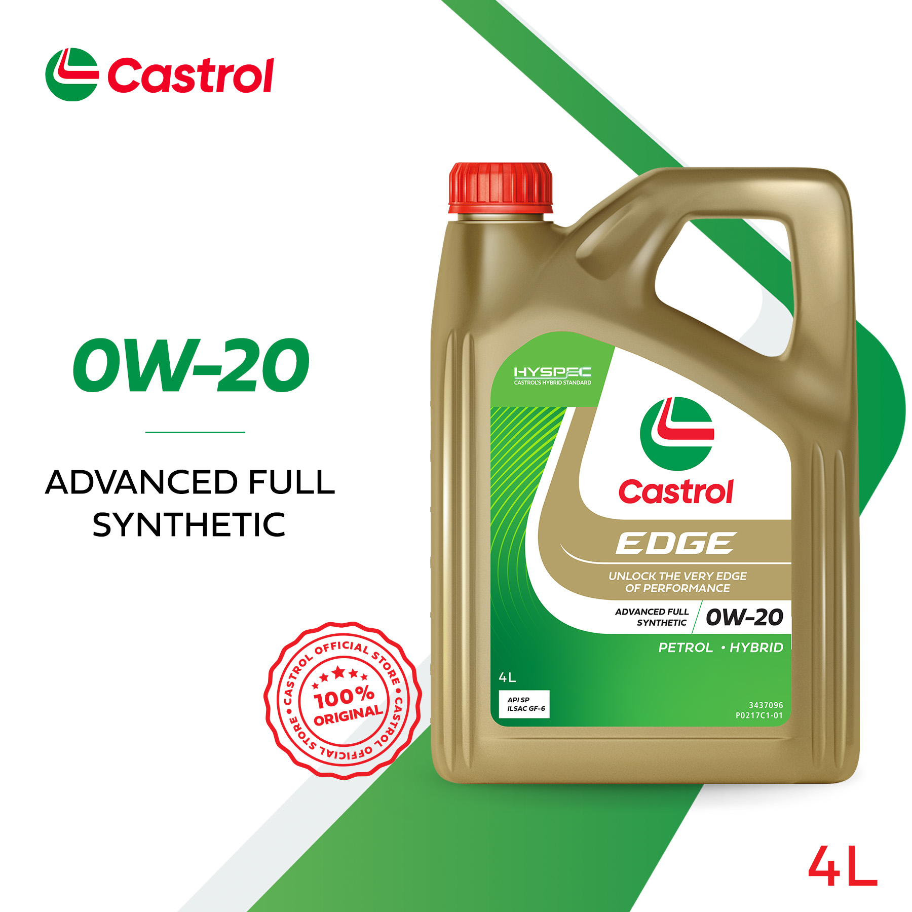 Castrol EDGE 5W-30 (4L) Advanced Full Synthetic Engine Oil API SP