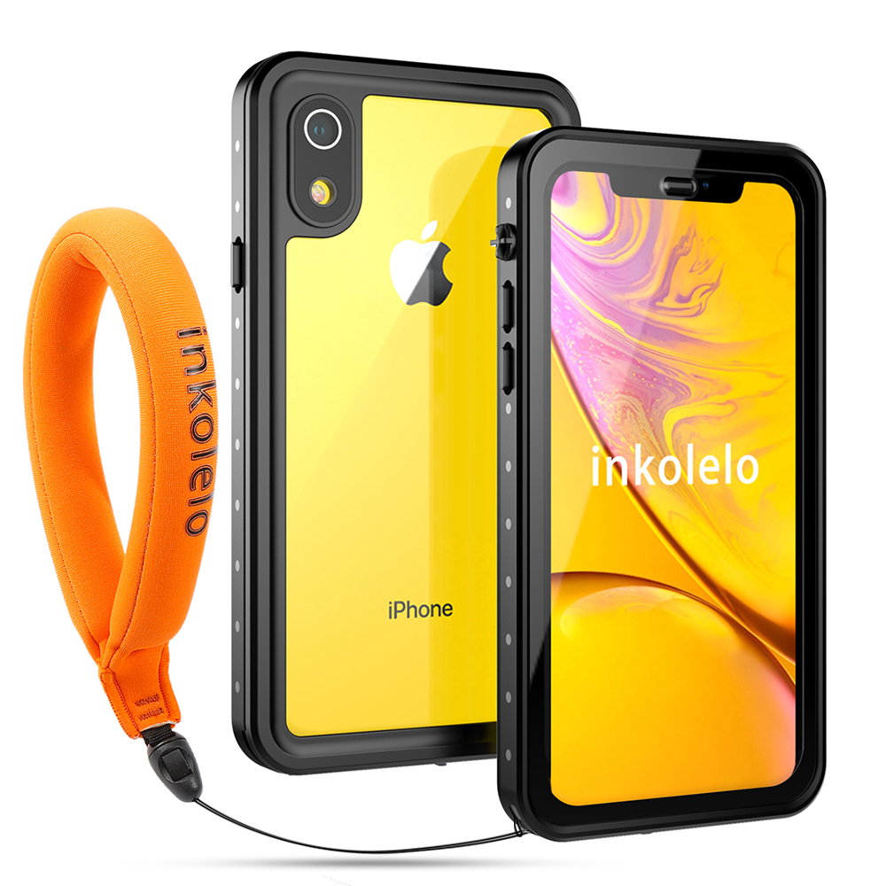 Inkolelo iPhone XR trường hợp không thấm nước bơi lặn kín hoàn toàn Bìa IP68 chống bụi chống tuyết Chống Sốc Ốp điện thoại cho Iphone XR