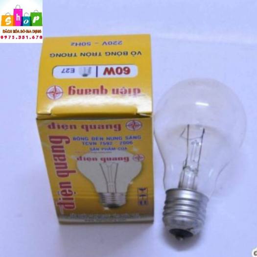 Bóng Đèn Sợi Đốt, Bóng Dây Tóc 25W,40W, 60W Điện Quang