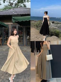 Váy đầm cup ngực sang chảnh kiểu Hàn Quốc - 247StoreFashion - Vaycupnguc004122