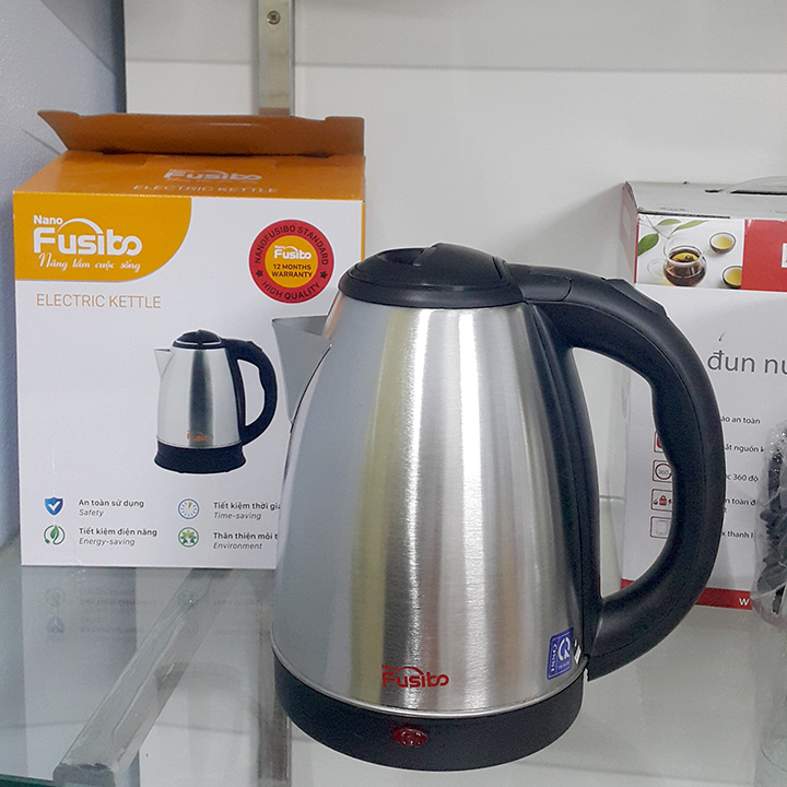 Ấm đun nước siêu tốc fusibo fs-st18a - ấm siêu tốc 1,8l inox